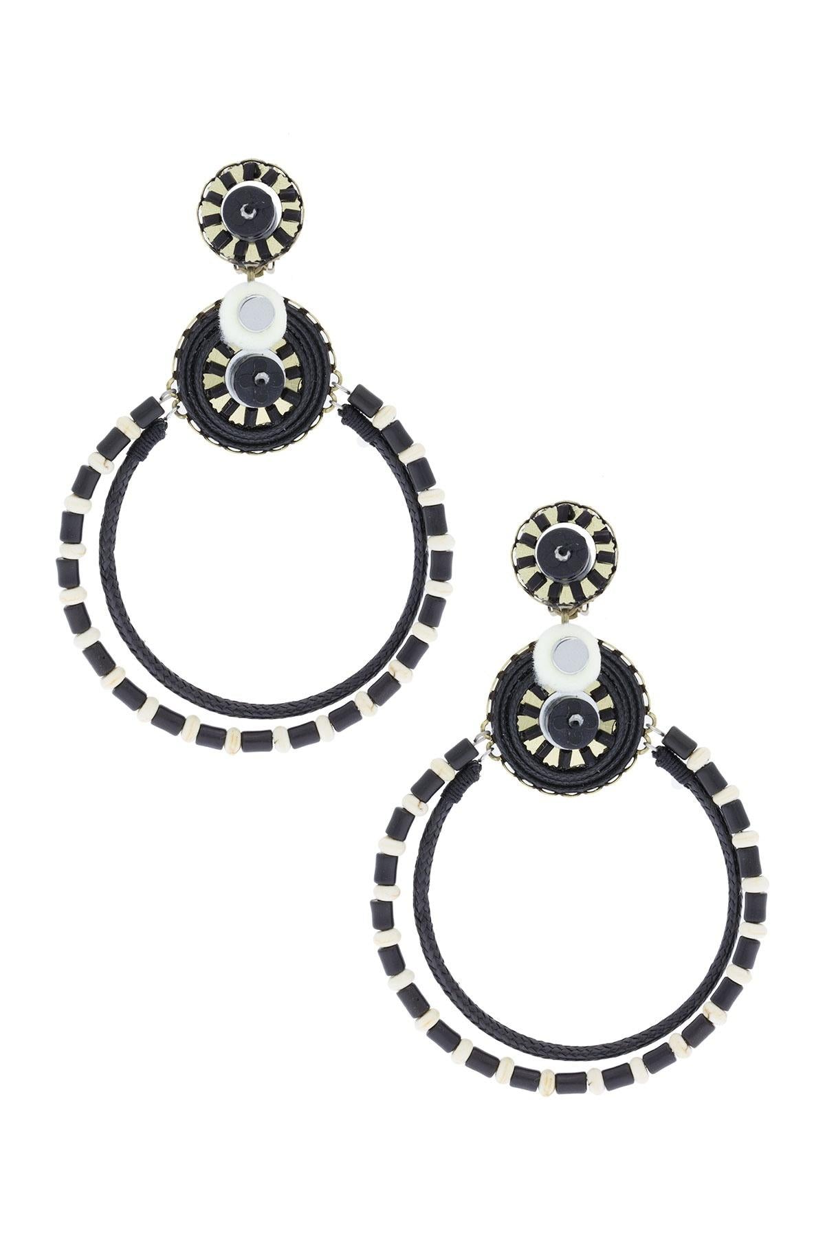 Horace Clip On Statement Earrings for Women - Fashionable Non-Pierced Earrings for Parties, Weddings & Special Occasions