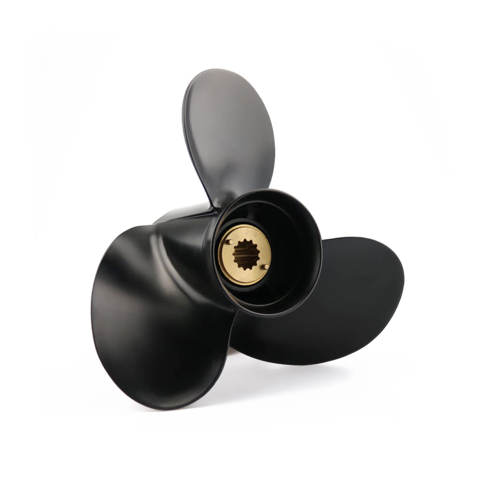 Jetman Aluminum Boat Propeller 3-Blade 13 Spline RH - Compatible with Mercury Outboard Engines 25HP to 70HP (25HP/35HP/45HP/50HP/55HP/60HP/70HP) - Perfect for Fishing, Boating & Water Sports
