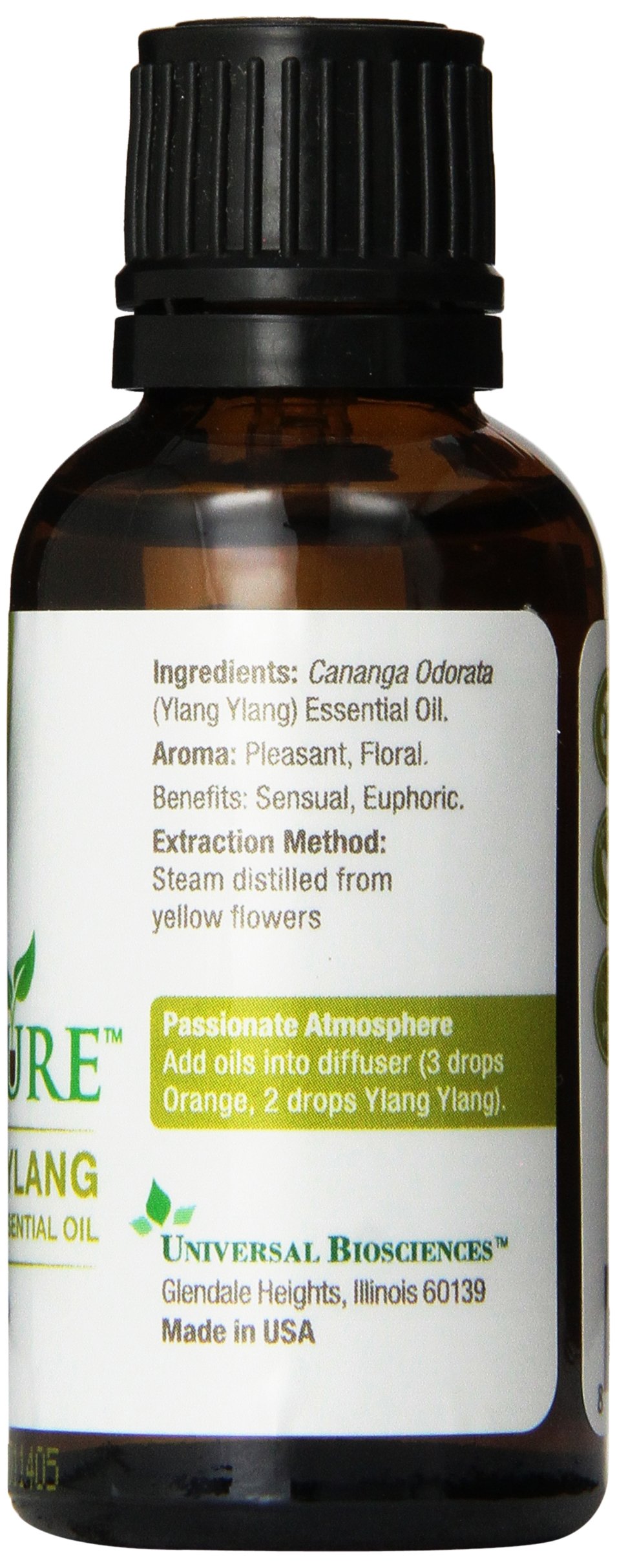 Pure Ylang Ylang Essential Oil - 100% Natural, Undiluted, Therapeutic Grade - 1 Fl Oz (30ml) for Aromatherapy, Massage, Diffuser & Skin Care