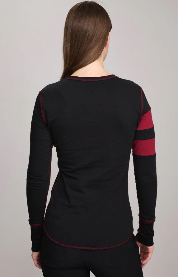 Alp N Rock Helvetica Crew Neck Sweatshirt - Black & Deep Red | Casual Streetwear for Men & Women | Perfect for Everyday Wear, Gym, and Outdoor Activities