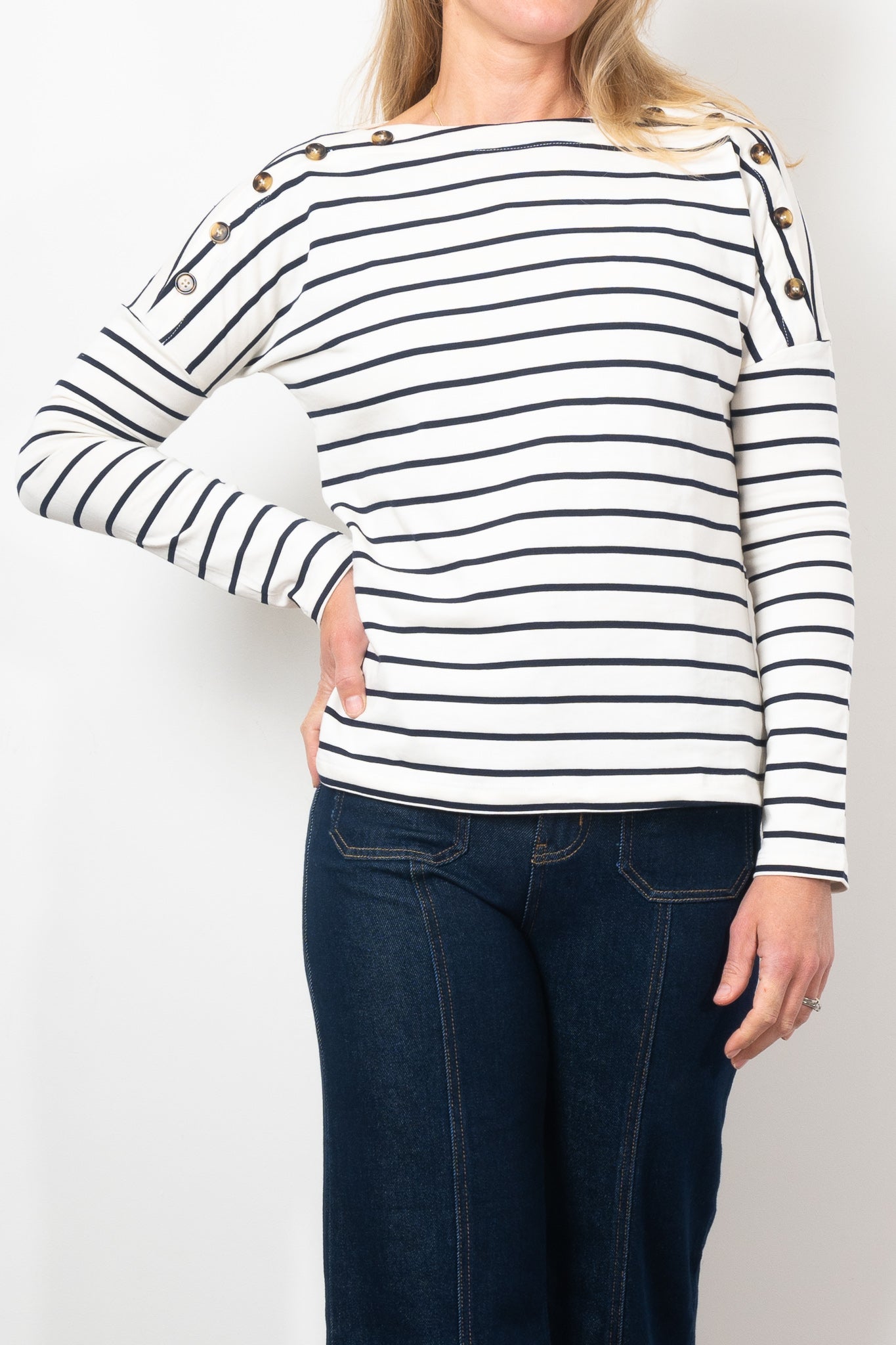 Kireina Juliette Striped Women's Tops - Casual Short Sleeve Blouse for Summer Outfits & Beach Wear