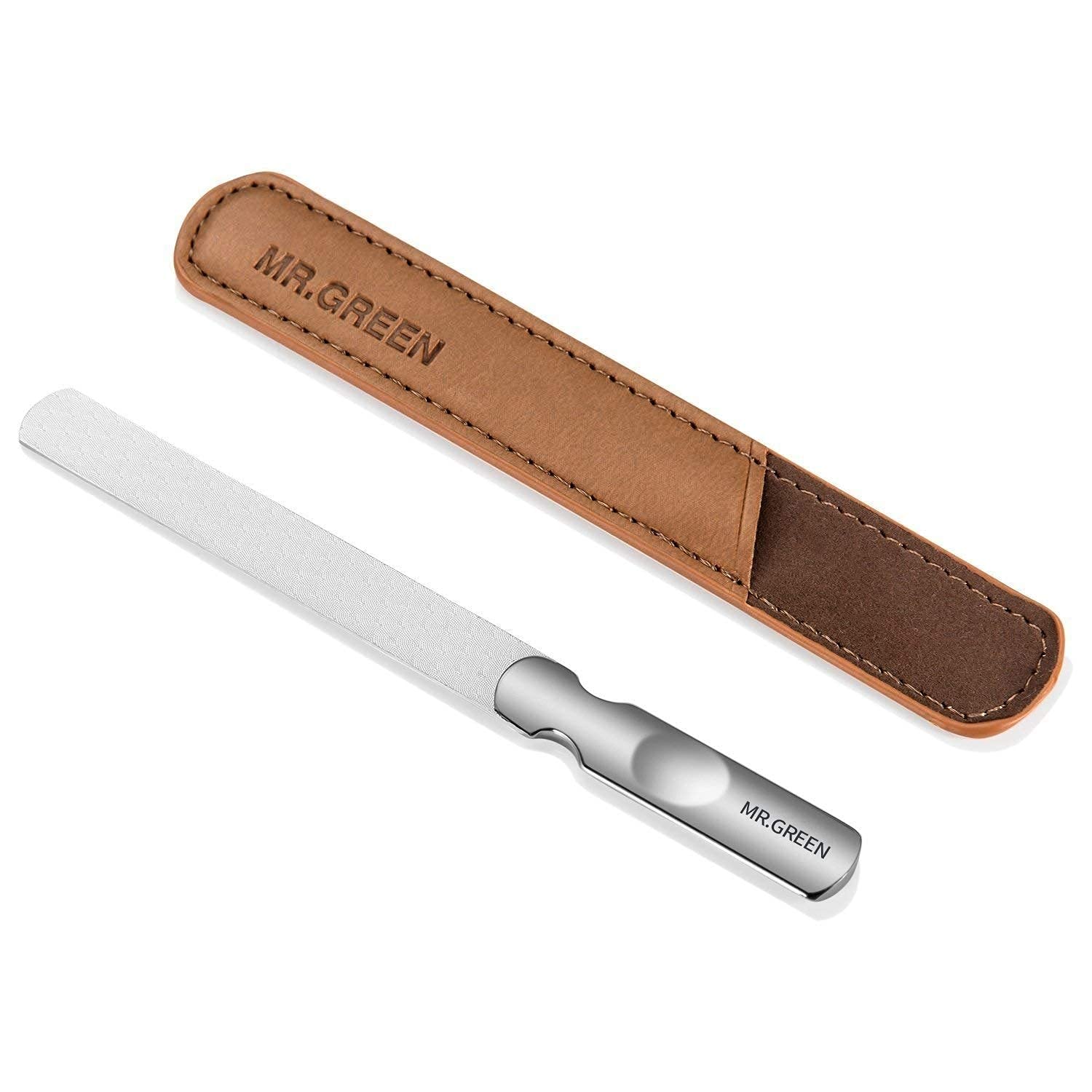 Premium MR.GREEN Nail File Set - Glass Nail File & Buffer for Strong Healthy Nails - Perfect for Manicures, Pedicures & At-Home Nail Care