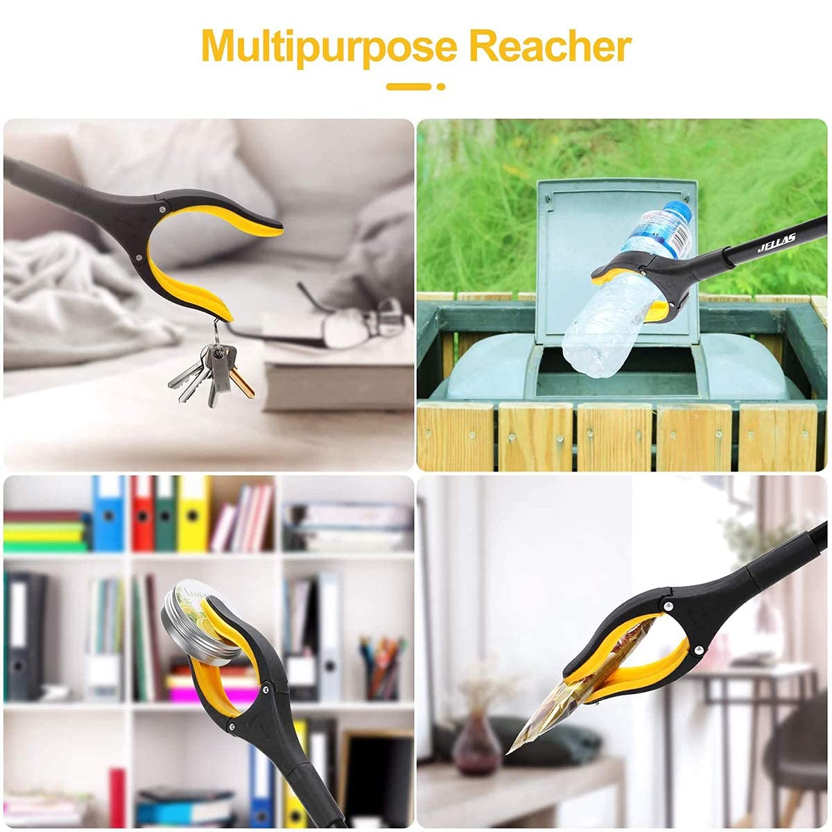 Litter Picker Grabber Tool - 90° Rotating Head & 32