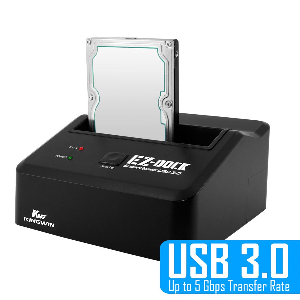 Kingwin USB 3.0 to SSD/SATA Hard Drive Docking Station - Tool-Free 2.5