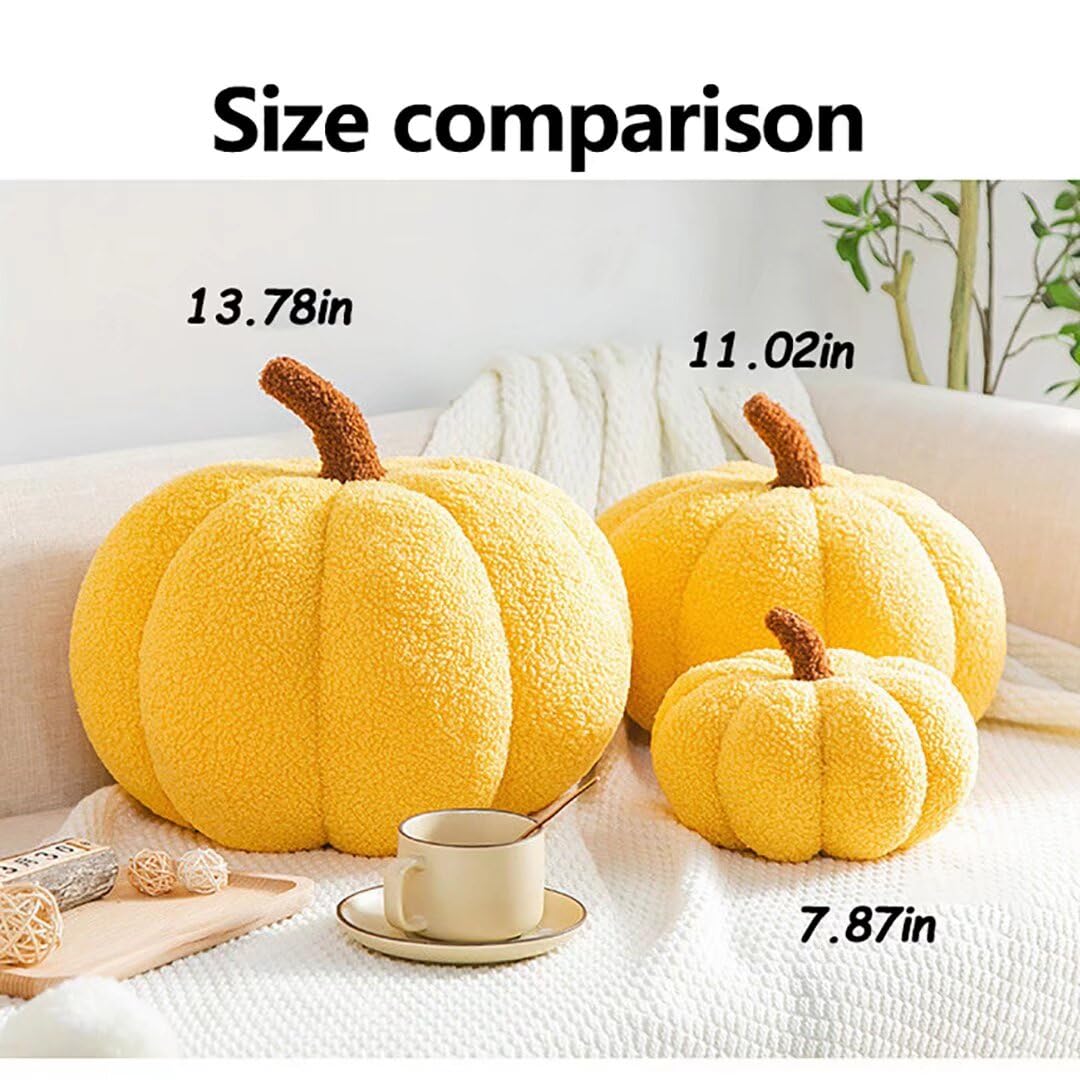 Fall Plush Throw Pillow - Soft Sofa & Bed Decor - White 11.02