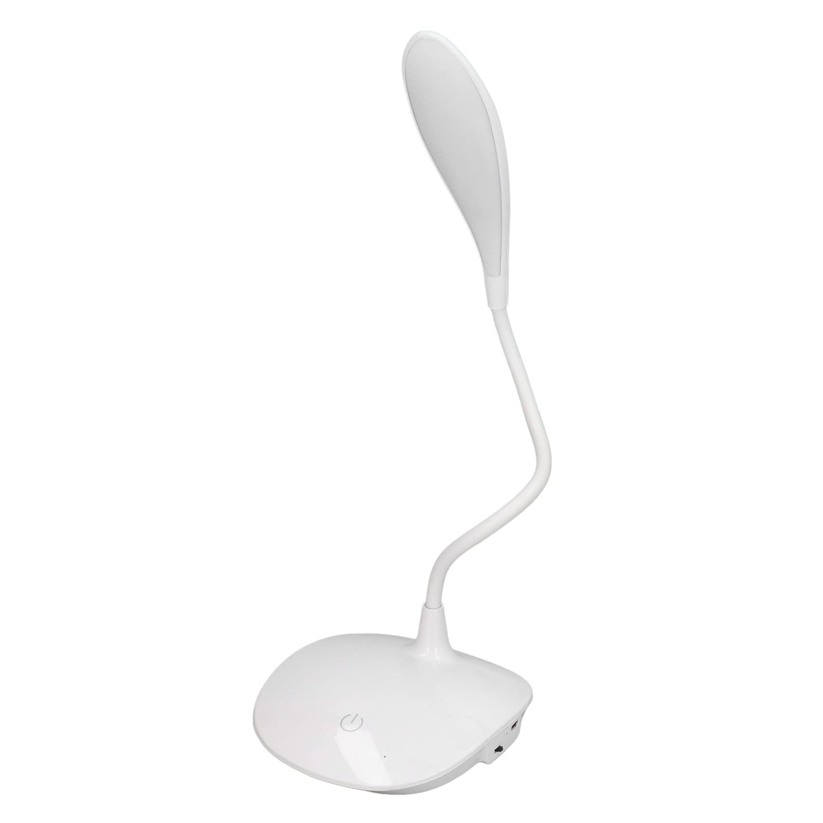 Pwshymi USB Rechargeable Touch Control LED Desk Lamp - 3 Lighting Modes, ABS White Study Light for Kids & Adults - Perfect for Bedroom, Office, and Reading Nook