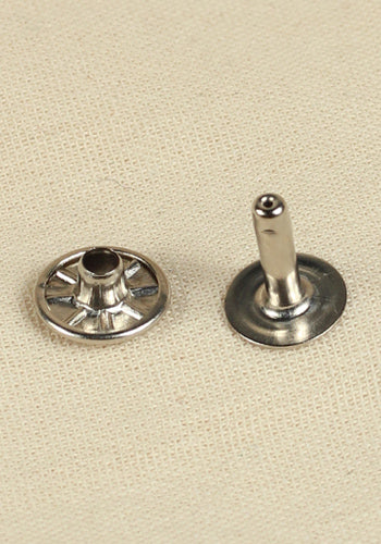6.8mm x 8.5mm Hollow Iron Nickel Rivets - Heavy Duty Fasteners for Leather Craft, Metal Fabrication & DIY Projects