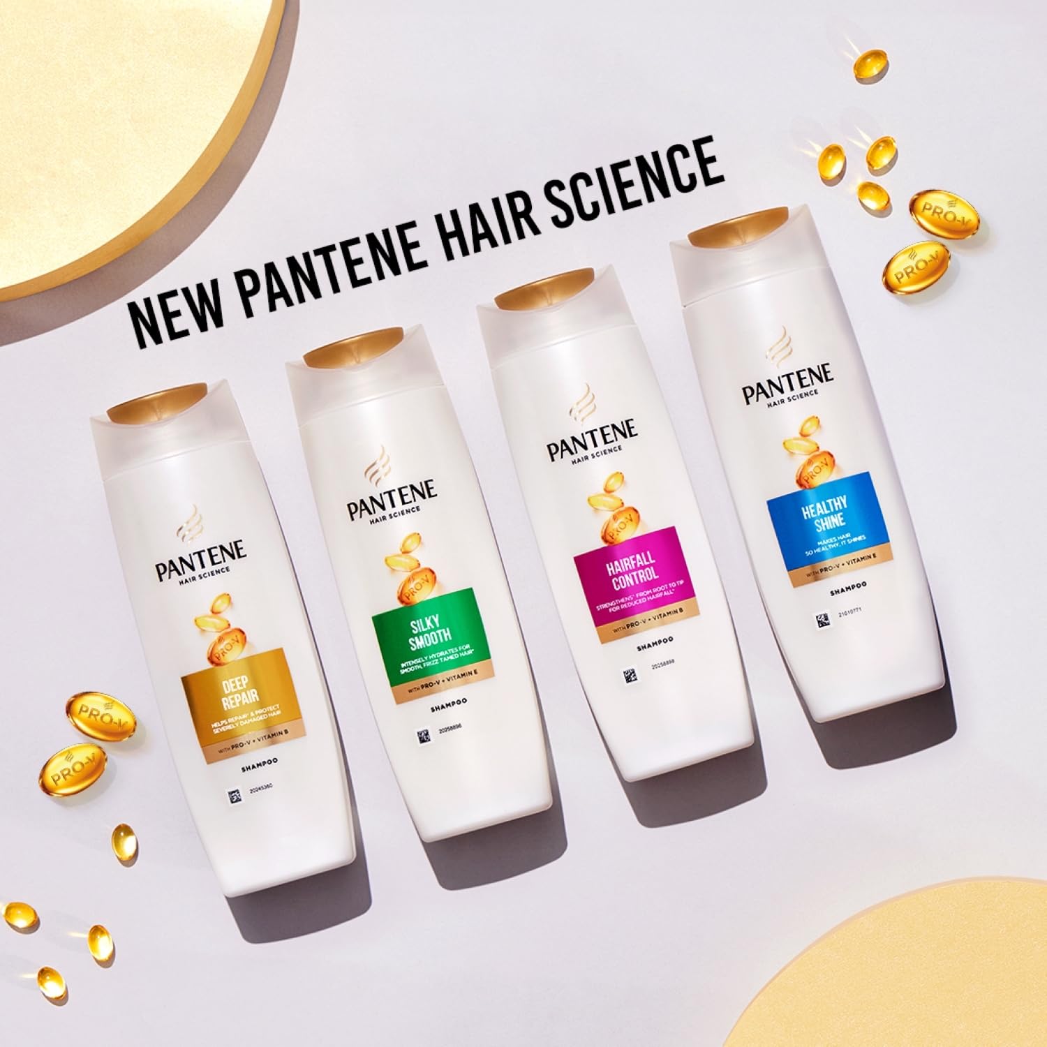 Pantene Hair Science Healthy Shine Shampoo 340ml with Pro-Vitamins & Vitamin E - Nourishing Shampoo for All Hair Types - Men & Women - Promotes Healthy, Shiny Hair - Perfect for Daily Hair Care & Salon-Like Results at Home
