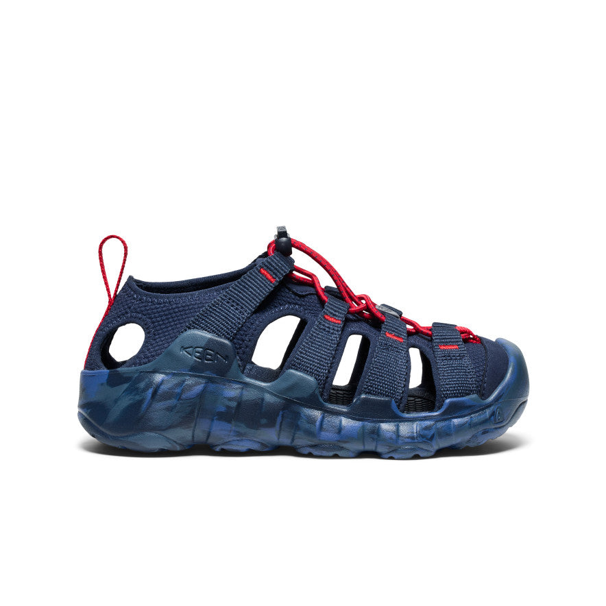 Big Kids' Hyperport H2 Sandal - Navy Blue/Red | Waterproof & Lightweight Beach Shoes for Boys & Girls | Perfect for Swimming, Hiking & Outdoor Adventures