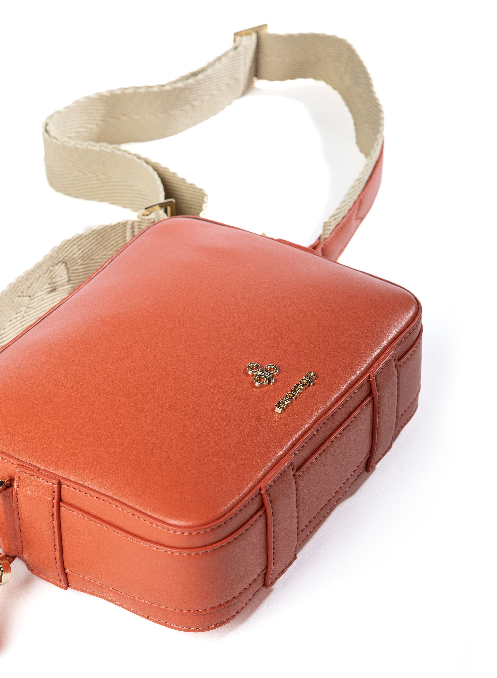 Dalila Vegan Leather Crossbody Bag for Women - Stylish Orange Apple Leather Shoulder Purse | Perfect for Work, Travel & Everyday Use