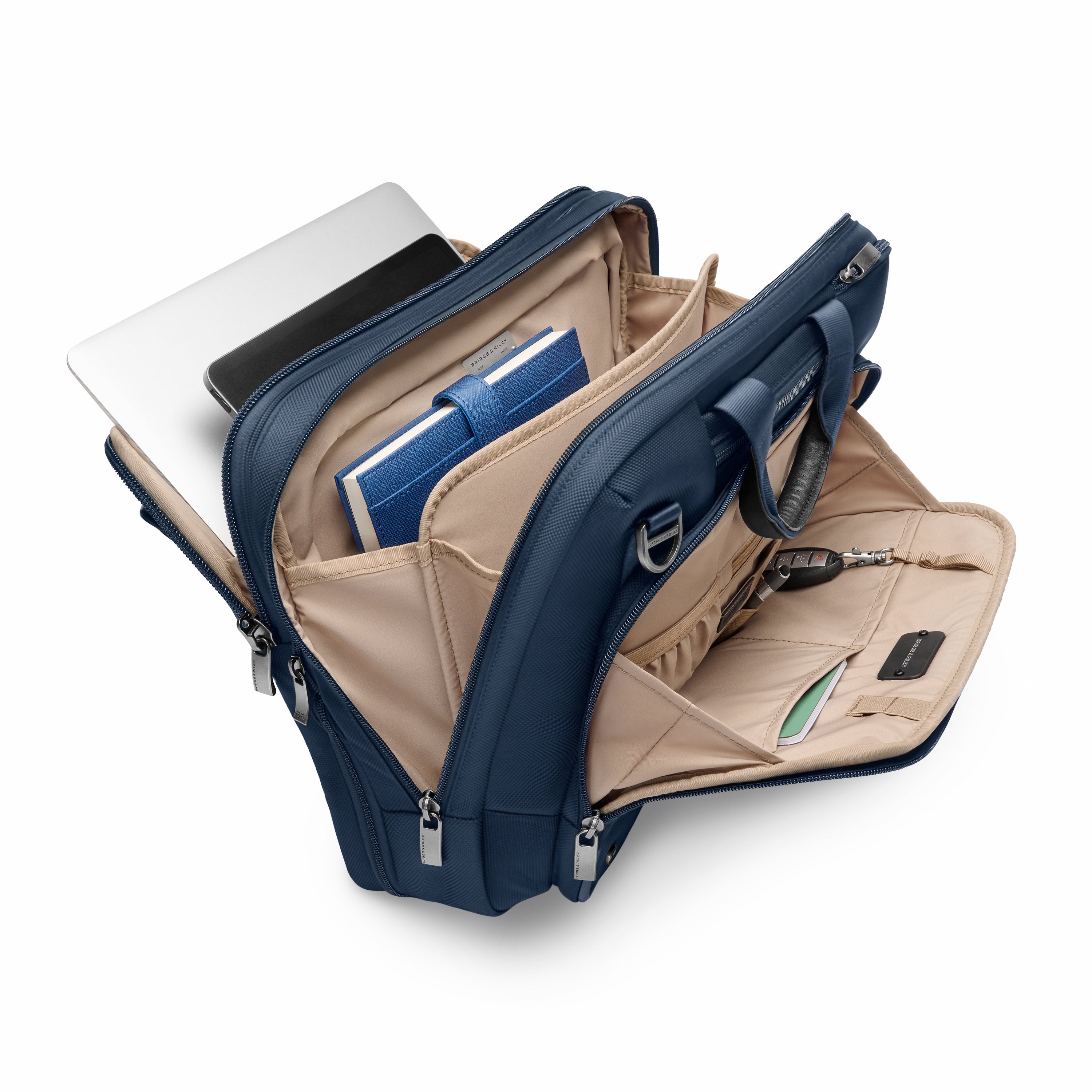 Briggs & Riley @work 2.0 Medium Expandable Business Briefcase - Premium Laptop Bag for Professionals, Perfect for Office, Business Travel & Commuting