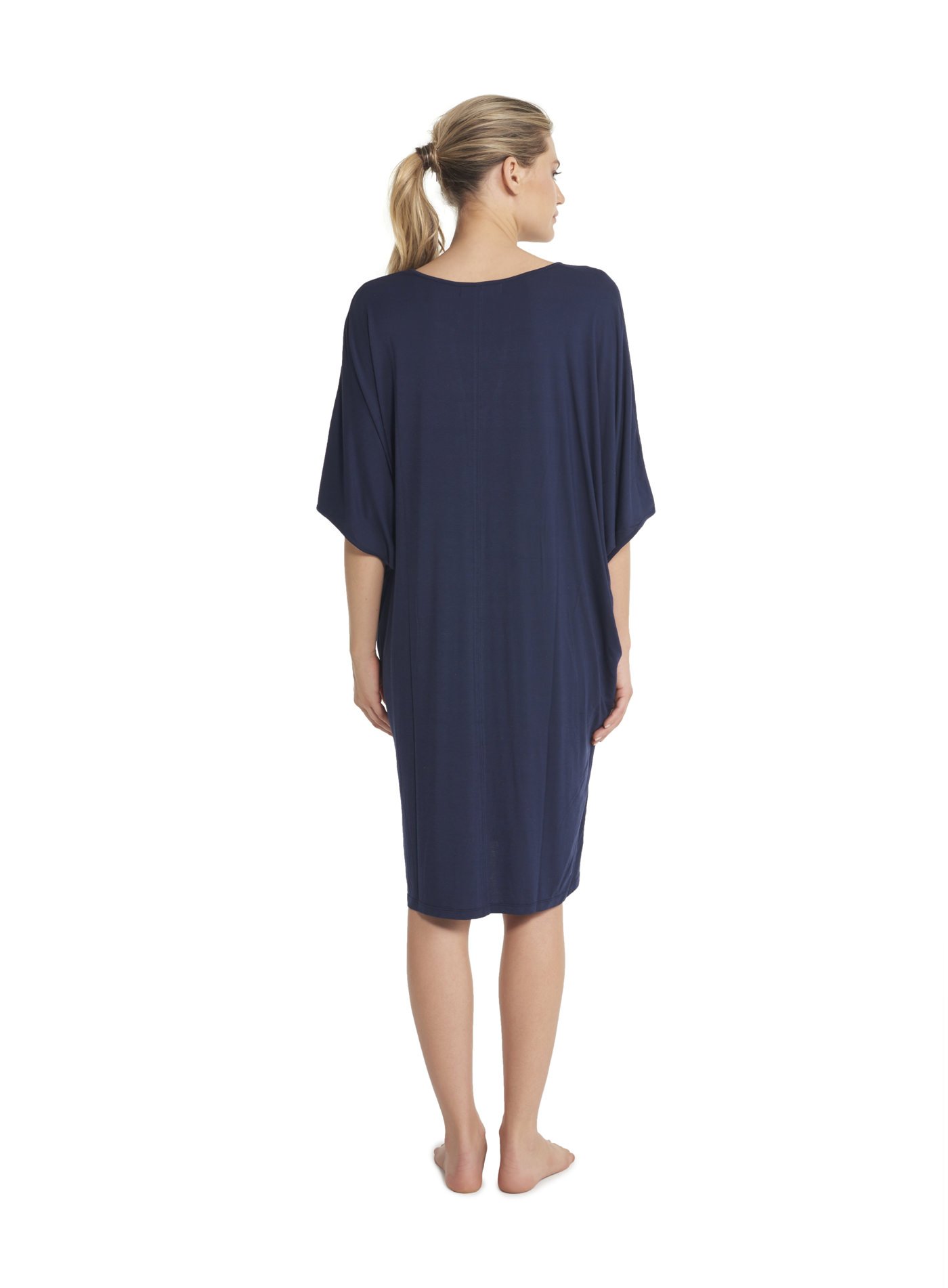 Barefoot Dreams Luxe Milk Jersey Short Caftan - Ultra Soft Lounge Dress for Women | Perfect for Beach Cover-Up, Yoga, and Relaxing at Home