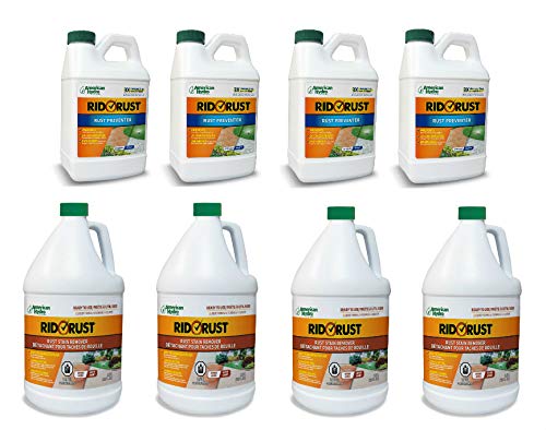 Pro Products Rid O' Rust Stain Cleaner & Prevention Pack - 8 Bottles Set | Heavy Duty Rust Remover for Metal, Tools & Outdoor Equipment | Home, Garage & Industrial Use