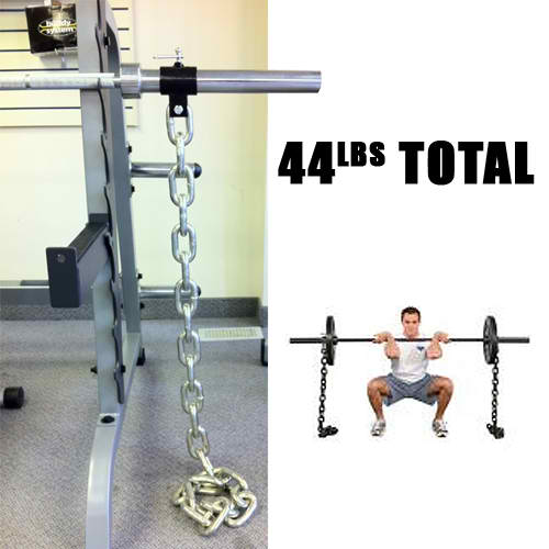 44lb Weight Lifting Chains Pair for Strength Training - Perfect for CrossFit, Powerlifting & Home Gym Workouts