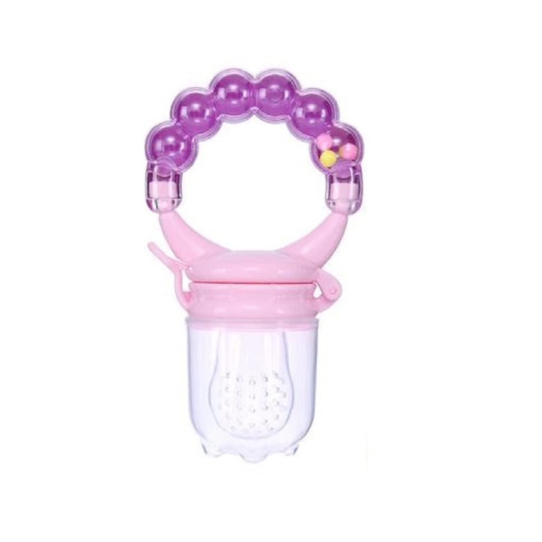 Lappu BPA-Free Silicone Fruit Teether for Babies 3-12 Months | Safe Chewing Toy for Infants | Perfect for Soothing Sore Gums During Teething, Travel, and Playtime