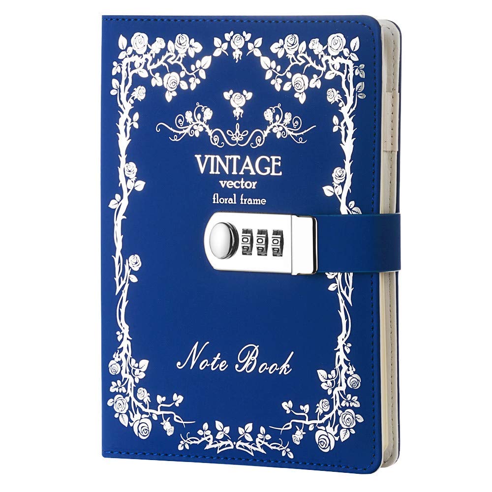Secure Combination Lock Journal Diary - A5 Size (8.47