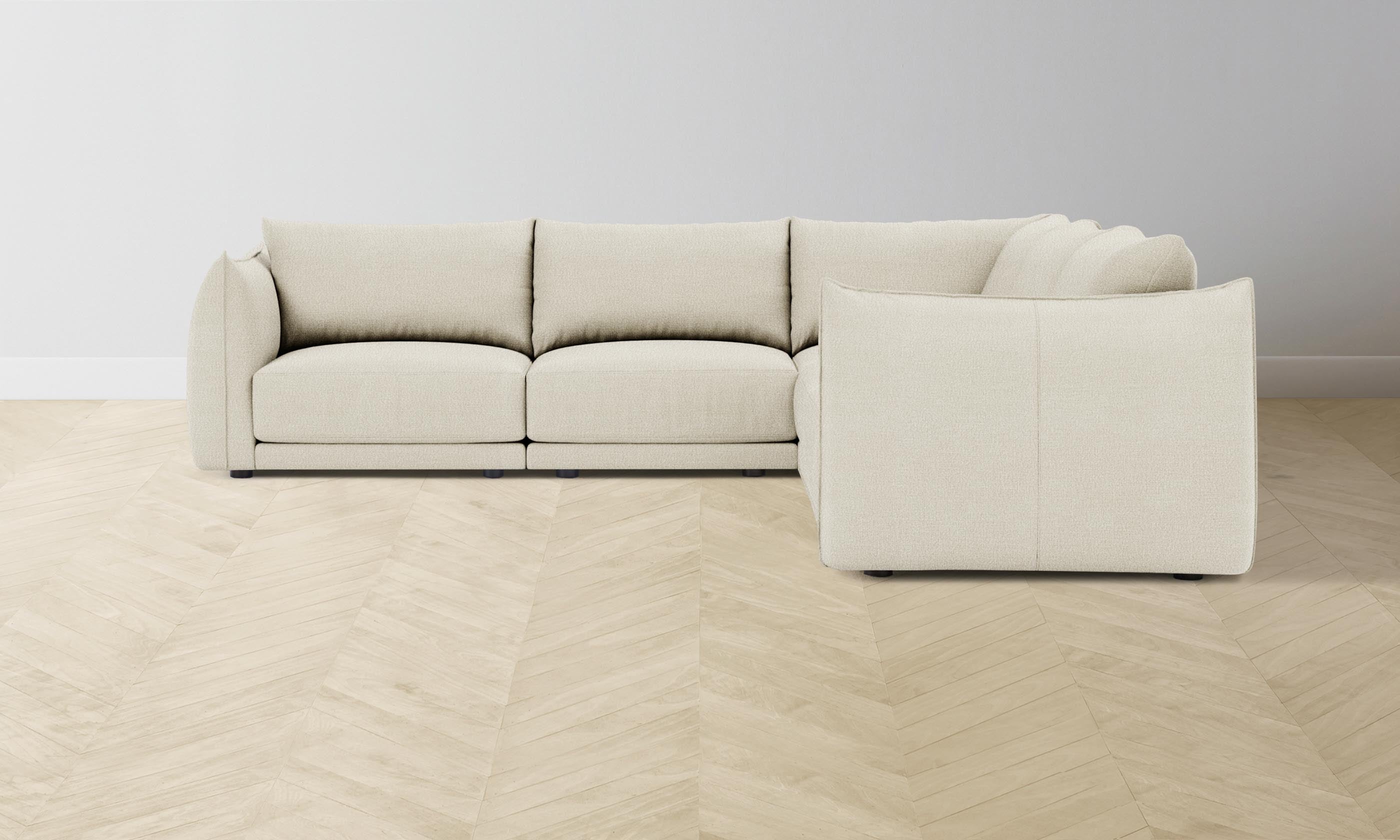 Luxury Italian Bouclé White Modular Sectional Sofa - The Jones Collection | Perfect for Modern Living Rooms & Open-Concept Spaces