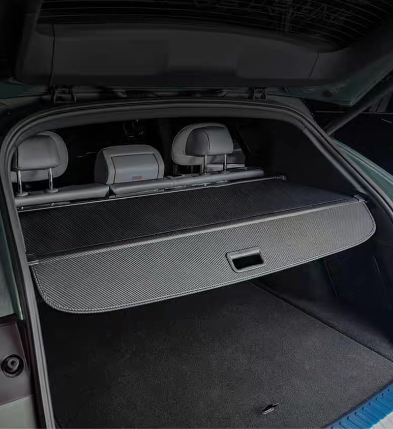 Retractable Cargo Cover for 2019-2023 Lincoln Nautilus & 2016-2018 MKX - Car Trunk Privacy Screen, Luggage Storage Tonneau Shade (Carbon Fiber Style) - Perfect for Road Trips, Grocery Hauling & Vehicle Security