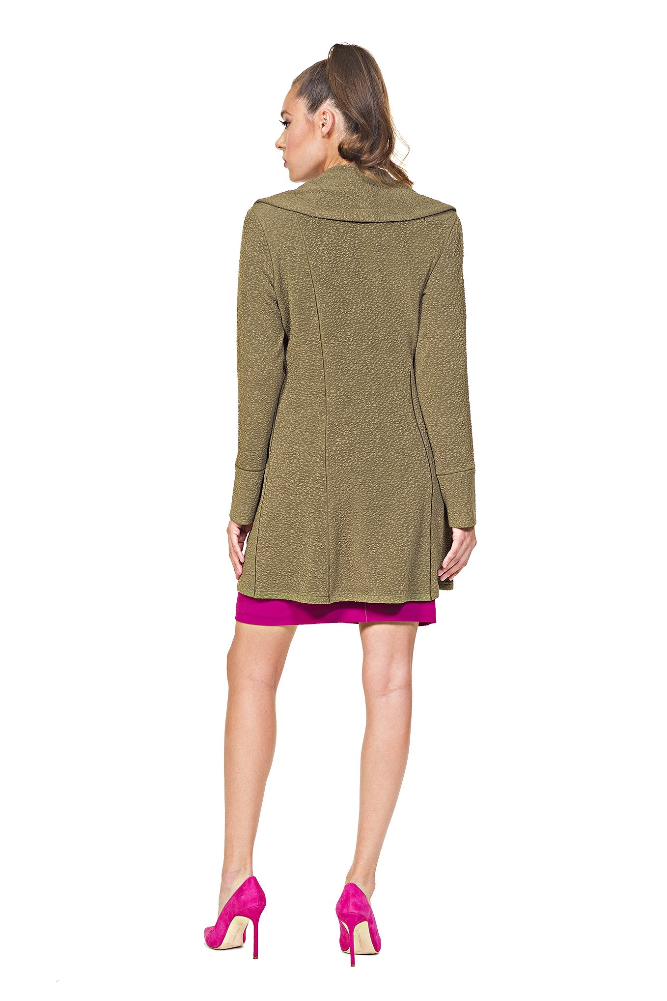 Women's Stylish Wrap Collar Jacket - Lightweight Outerwear for Spring & Fall - Perfect for Work, Dating & Casual Outings