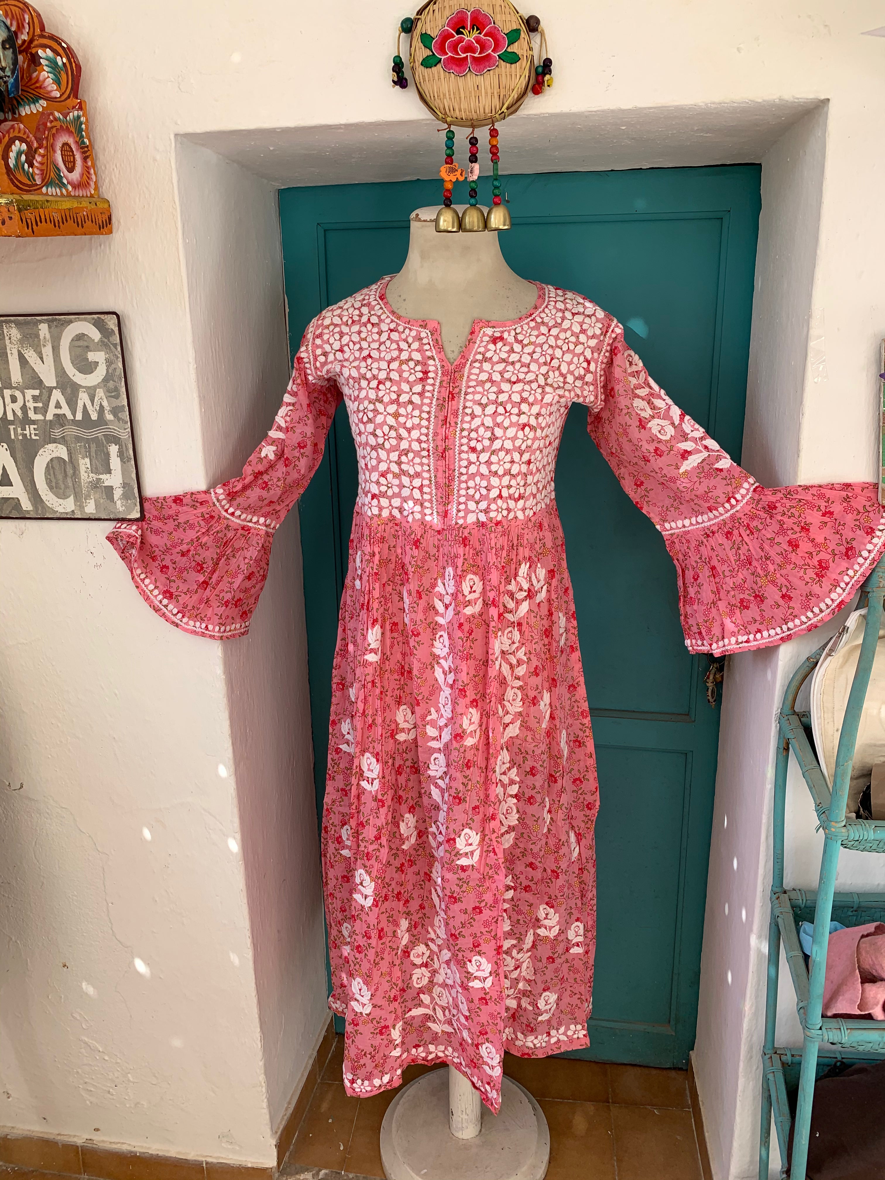 Tanit Ibiza Floral Dream Dress - Boho Chic Summer Maxi Dress for Beach, Vacation & Festivals