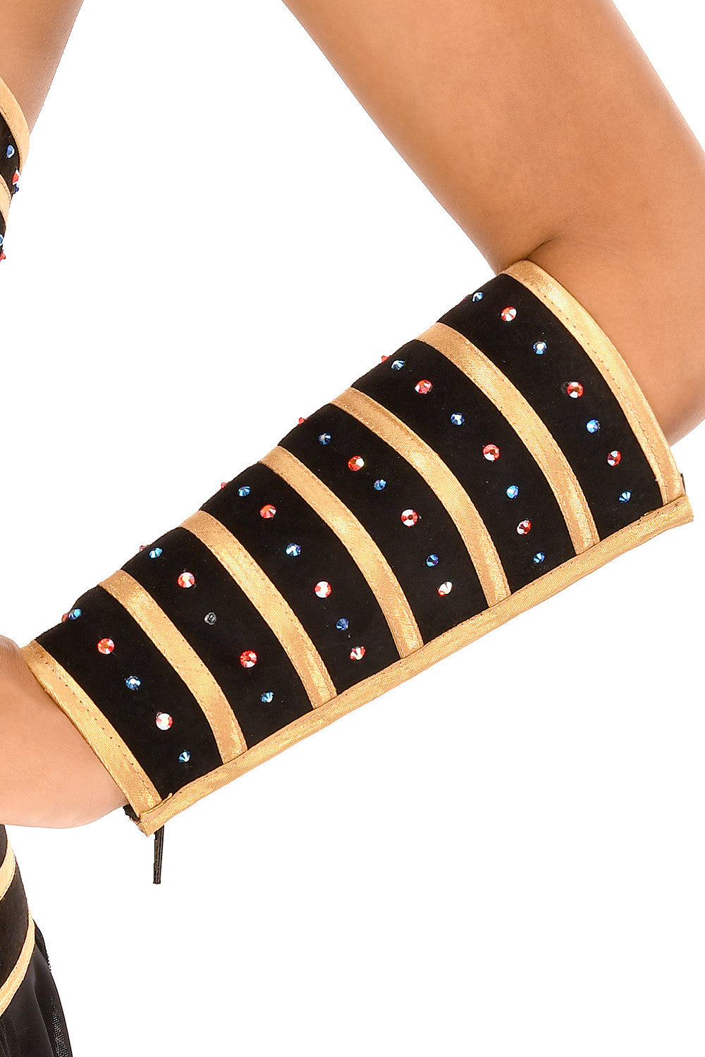 Nefertiri Elegant Tall Wrist Cuffs (Pair) - Boho Chic Arm Jewelry for Women - Perfect for Festivals, Weddings & Costume Parties