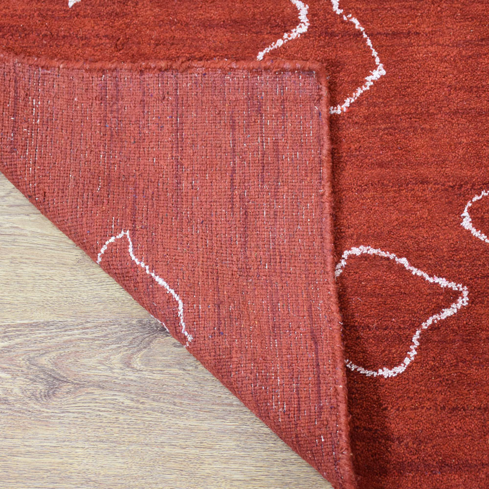 Handmade Reflection Hand Knotted Rug - Premium Wool Area Rug for Living Room, Bedroom, Dining Room - Soft & Durable Home Decor with Traditional Design
