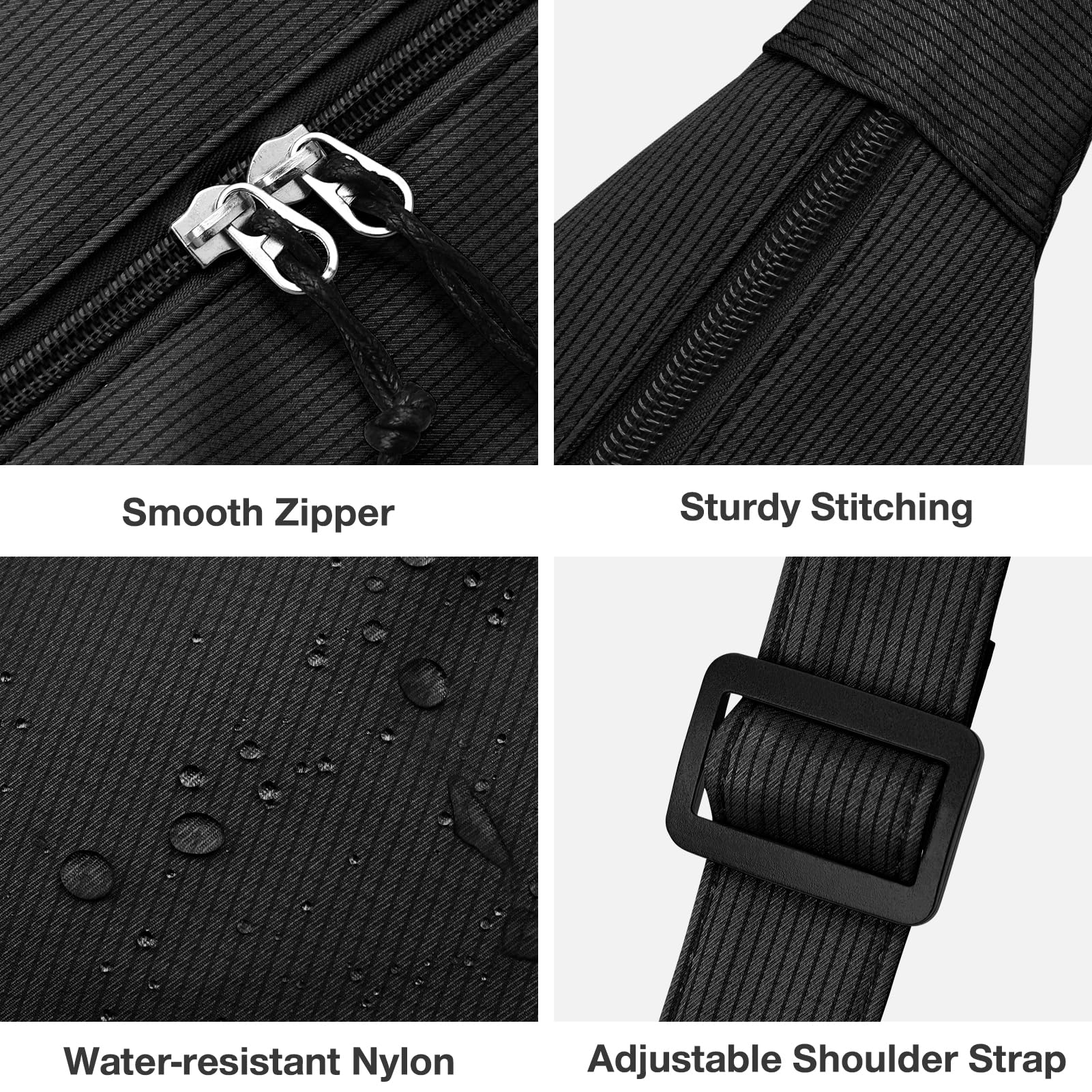 Stylish Women's Crossbody Bag - Small Crescent Nylon Hobo Shoulder Purse with Adjustable Strap for Travel, Work & Everyday Use | Lightweight & Durable Handbag for Commuting, Shopping & Casual Outings