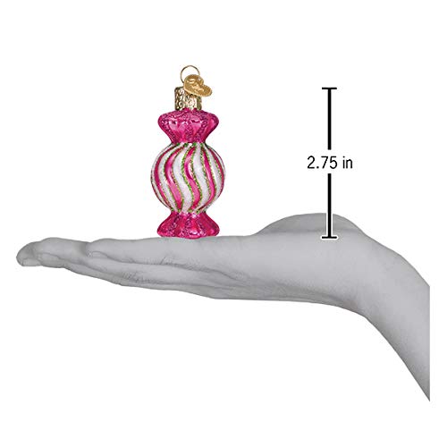 Old World Christmas Holiday Candy Glass Ornament - Hand-Blown Glass Tree Decoration with Free Gift Box (32431) - Perfect for Christmas Tree Decor, Holiday Party Favors & Festive Home Decorations