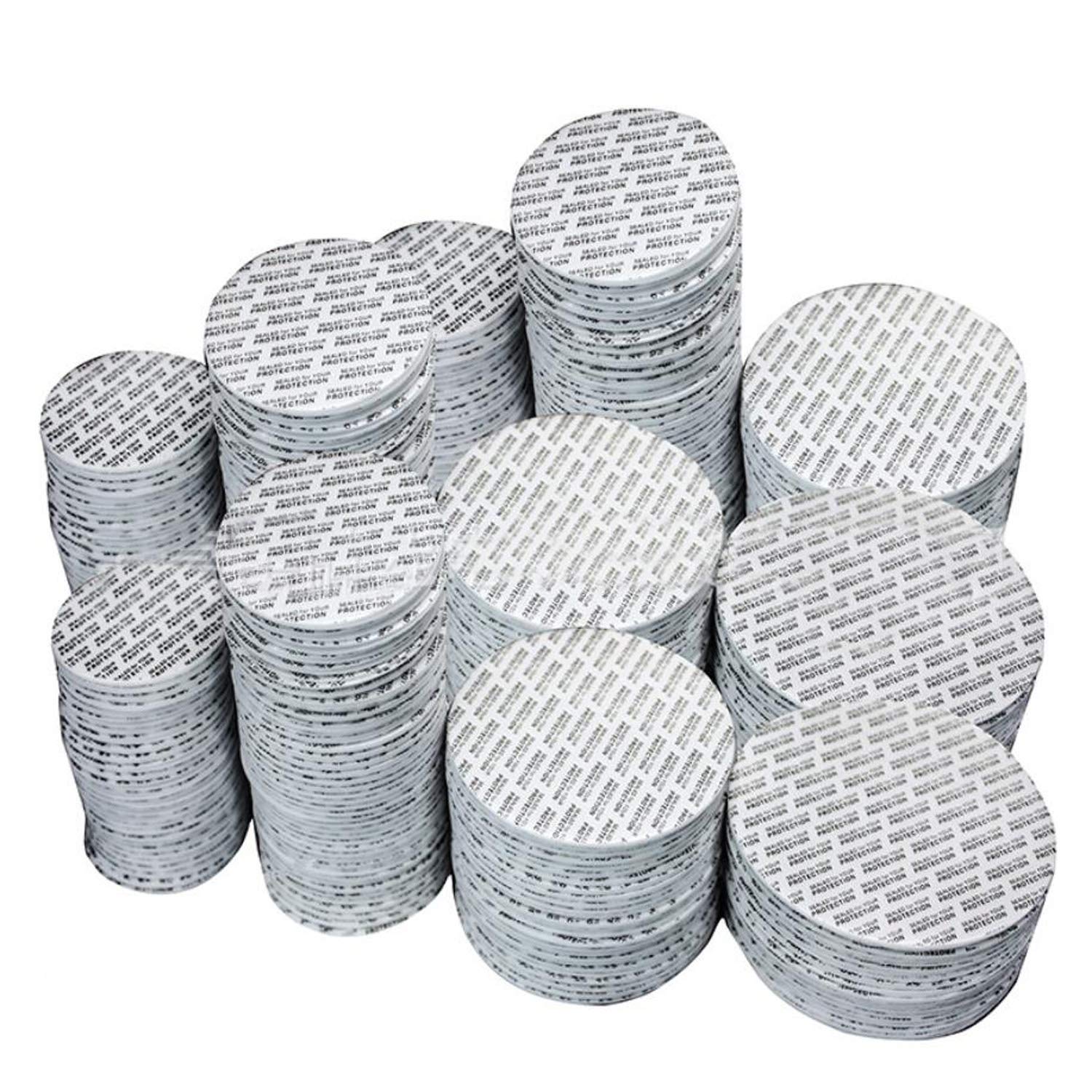 NANSHINE 38mm (1.5 Inch) Pressure Activated Foam Sealing Liners for Glass & Plastic Jars - 500pcs No Induction Sealer Needed - Perfect for Food Storage, DIY Cosmetics & Home Canning