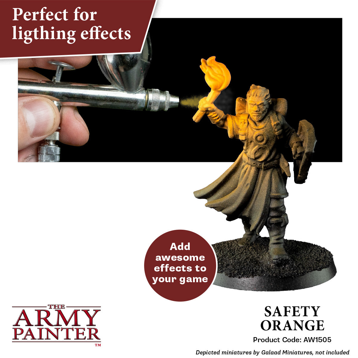 Warpaints Air Fluorescent Safety Orange Paint - High Visibility for Construction, Road Work & Emergency Marking