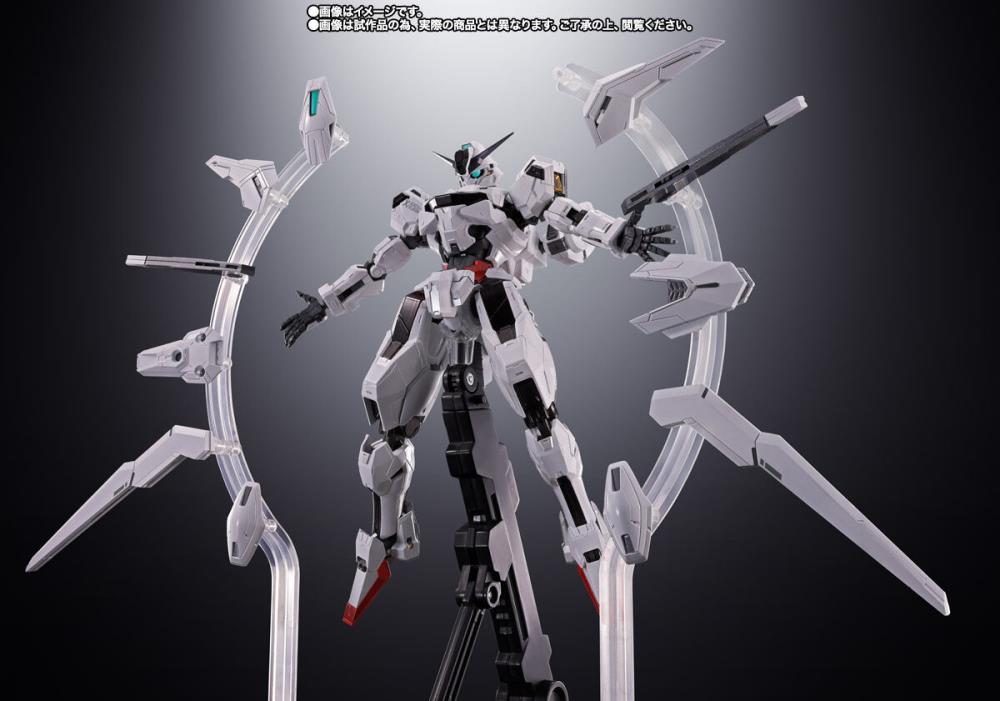 Bandai Chogokin Gundam Calibarn EX01 Action Figure - Mobile Suit Gundam: The Witch from Mercury - High-Quality Collectible Model Kit for Anime Fans & Display | Perfect for Gundam Collections, Anime Decor, and Gift Giving