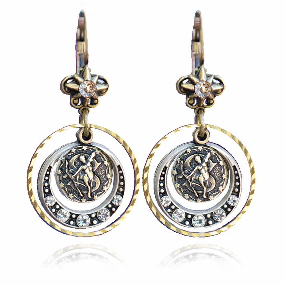 Zodiac Sign Earrings - Personalized Astrology Jewelry for Birthday Gifts | Aries, Taurus, Gemini & All 12 Horoscope Signs | Perfect for Daily Wear, Special Occasions & Spiritual Healing