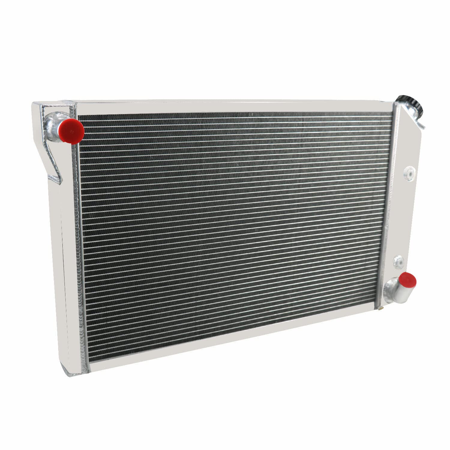High-Performance All-Aluminum Radiator for 1977-1982 Chevy Corvette C3 - Fits 5.0L & 5.7L V8 Engines - 4-Row Cooling System with Shroud Fan & Thermostat Relay Kit - Perfect for Street Racing & Classic Car Restoration Projects