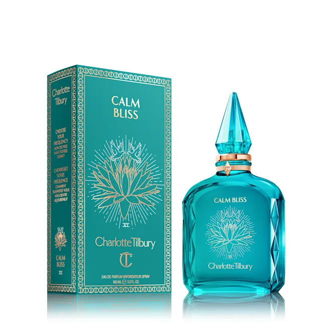 Charlotte Tilbury Calm Bliss Eau de Parfum - 100ml Floral Scent for Relaxation & Stress Relief | Perfect for Daily Wear & Aromatherapy