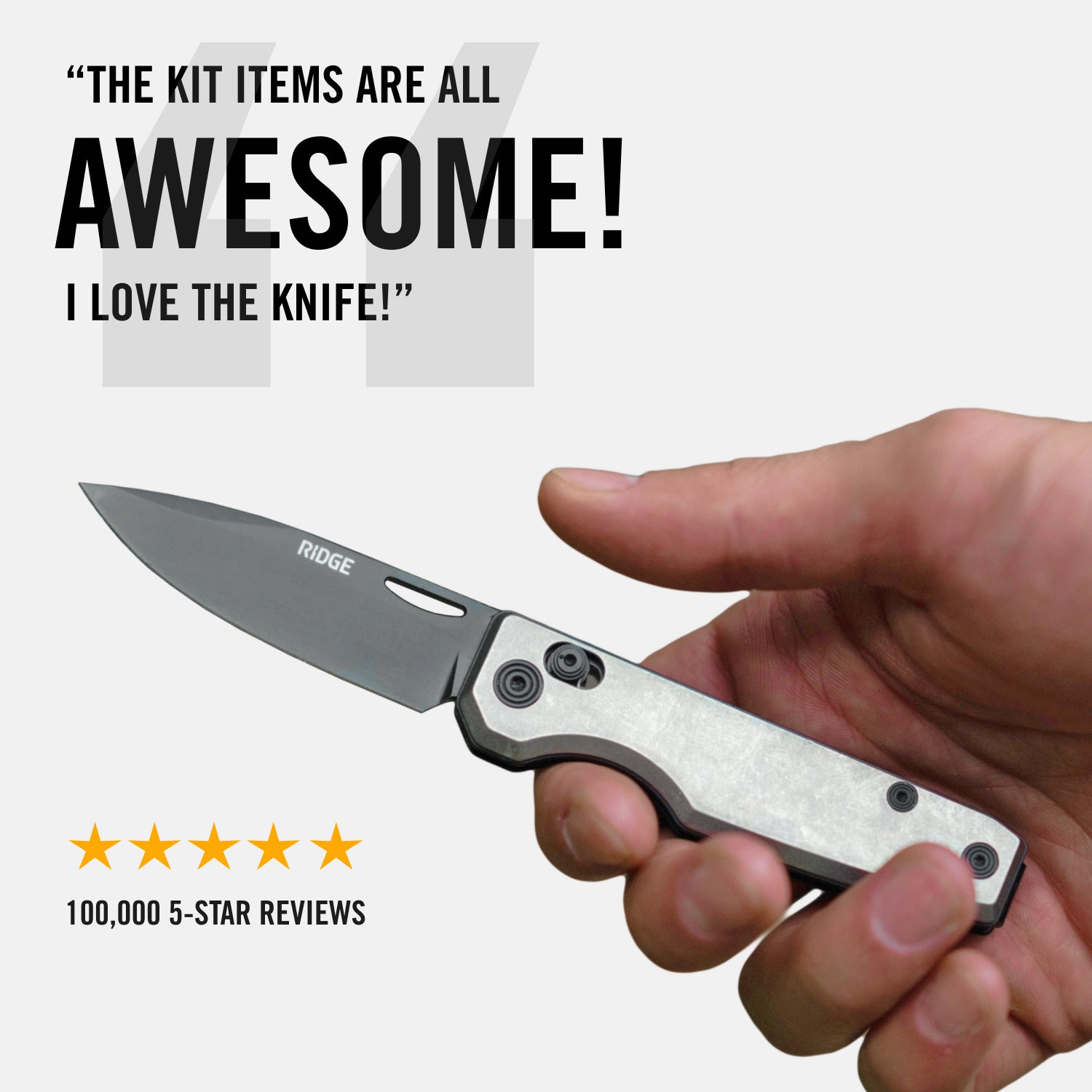 Premium Stonewashed Titanium Survival Kit - Compact Emergency Gear for Outdoor Adventures, Camping & Hiking Essentials