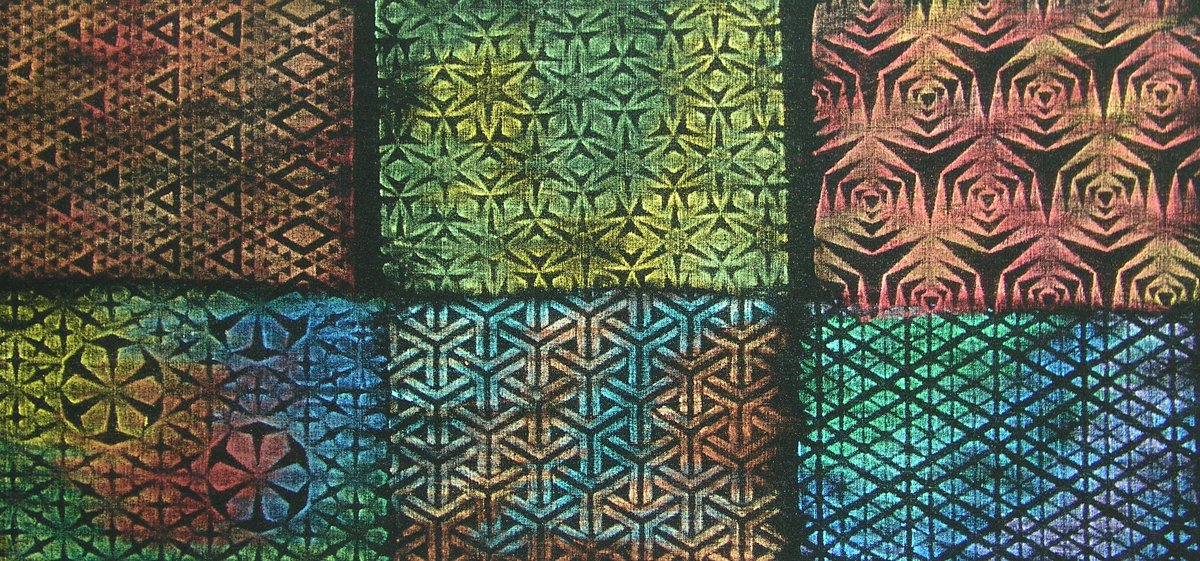 Artist's Paintstiks Rubbing Plates - Set of 6 Triangle Stencils for DIY Crafts, Scrapbooking & Texture Art | Creative Painting Tools for Kids & Adults
