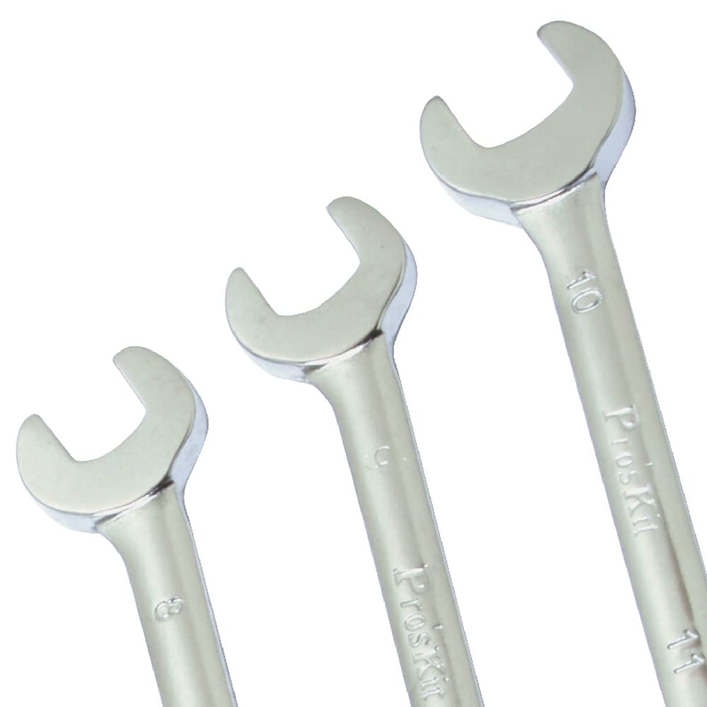 Pros'Kit HW-609B 10-Piece Mini Electronic Combination Metric Wrench Set - Precision Hardware Repair Tool Kit for Electronics, Bicycles & Small Appliances - Ideal for DIY, Home Maintenance and Professional Technicians