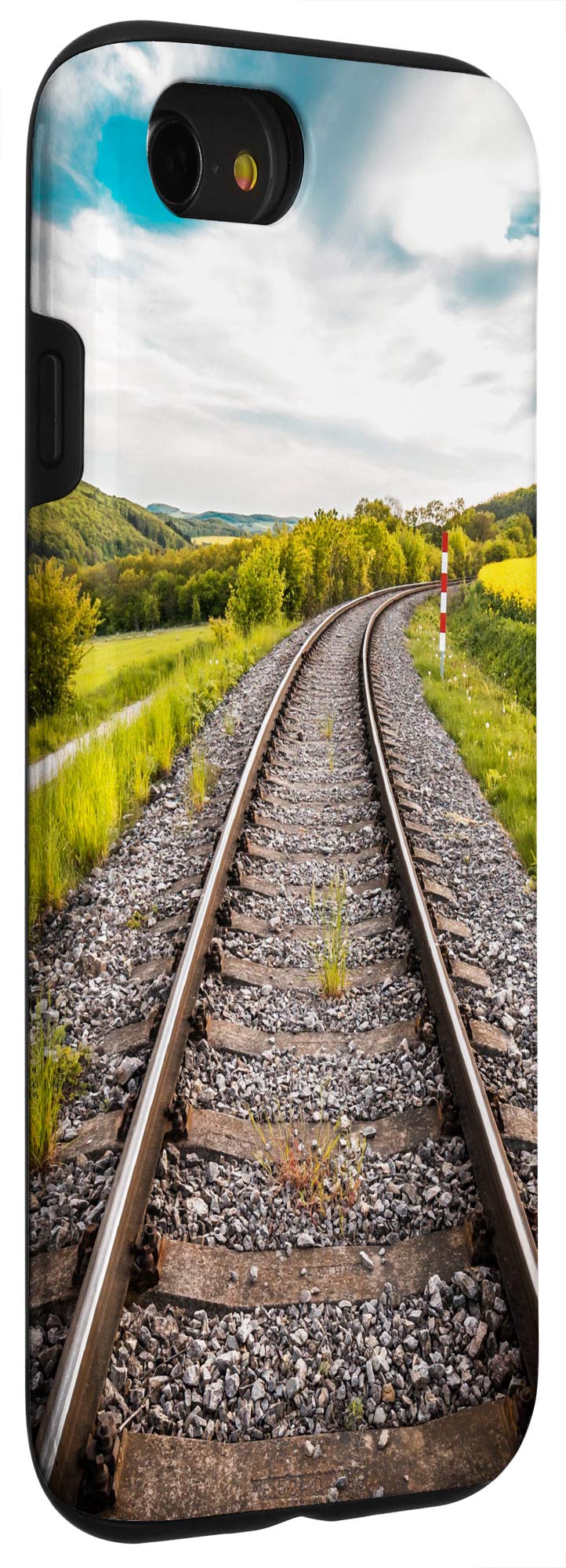 iPhone SE (2020) / 7 / 8 Shockproof Protective Phone Case with Train Track Design - Perfect for Travel, Commuting & Outdoor Adventures