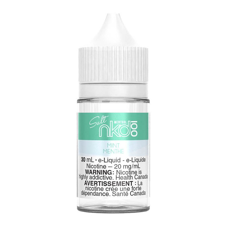 Naked100 Salt Nic E-Liquid - Arctic Air Mint 30ml | Refreshing Mint Flavor for Vaping | Perfect for All-Day Use & On-The-Go