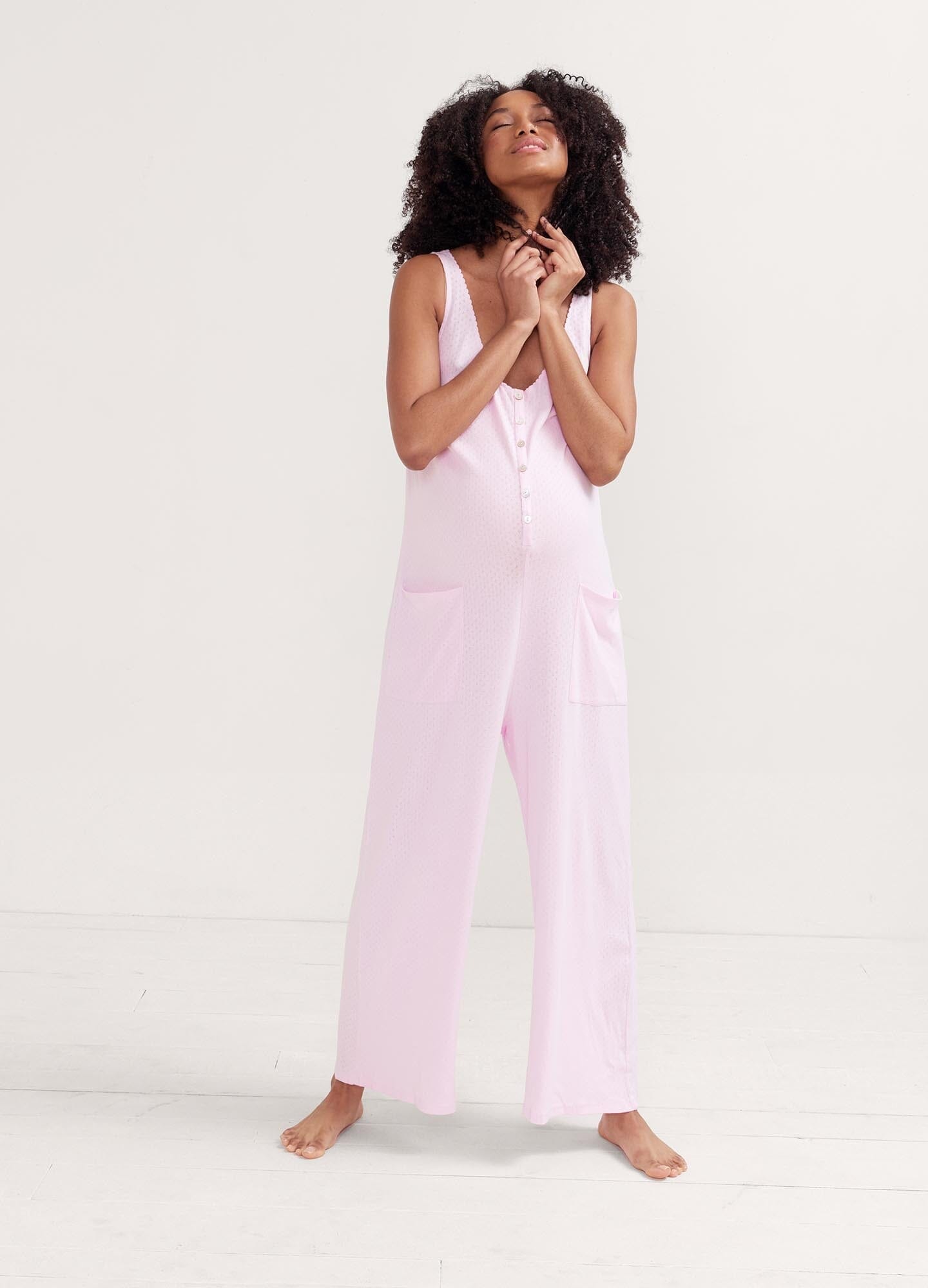 24/7 Feeding Jumpsuit for Nursing Moms - Comfortable & Convenient Baby Feeding Outfit - Perfect for Daytime, Nighttime & On-the-Go Breastfeeding