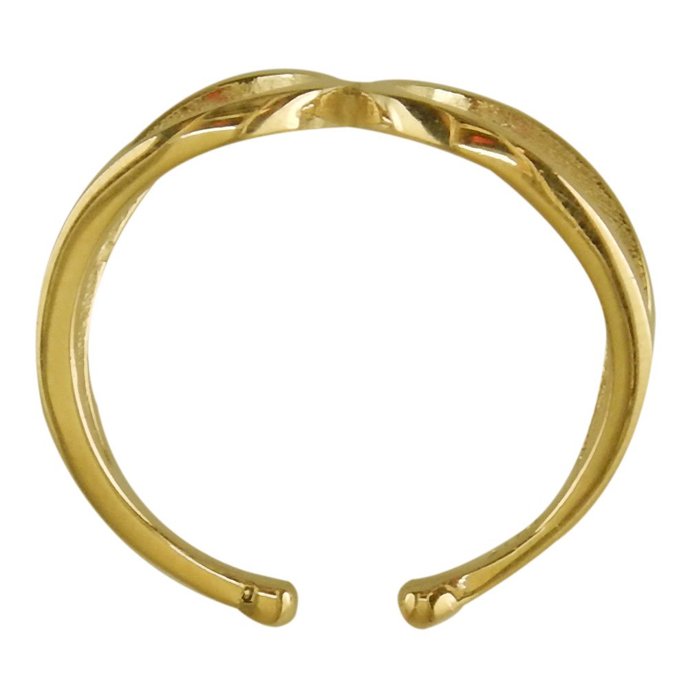 14K Yellow Gold Adjustable Loop Ring - Perfect for Stacking, Gifts & Everyday Wear