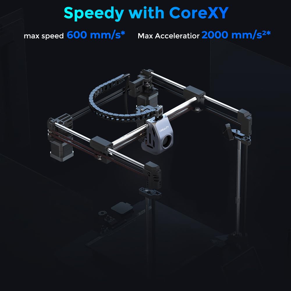 Creality K1 SE 3D Printer - 600mm/s High-Speed CoreXY with Auto Leveling & Z-Offset | 300℃ Dual-Gear Direct Extruder | Full Metal Die-Cast Frame | 8.66x8.66x9.84in Build Volume | Perfect for Rapid Prototyping, DIY Projects & Home Manufacturing