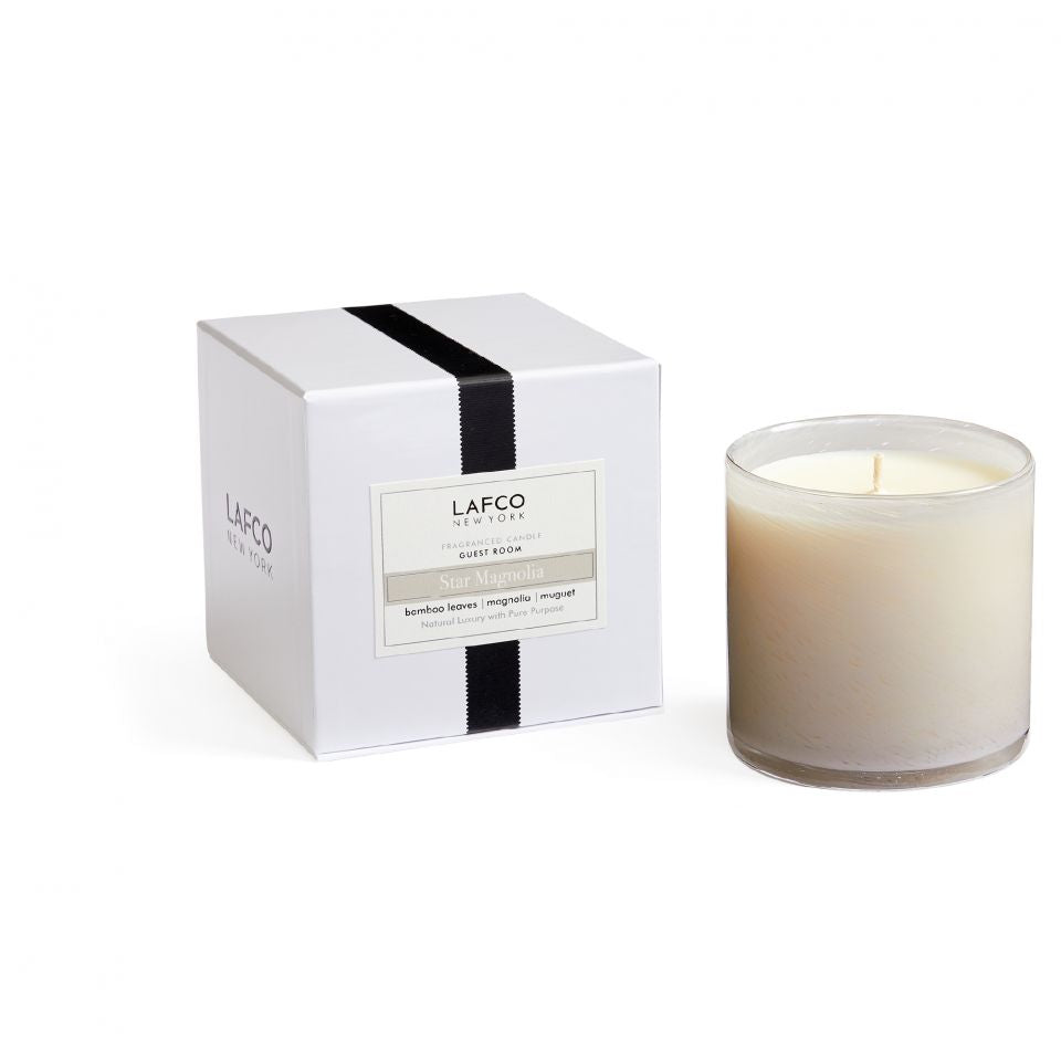 LAFCO Star Magnolia Scented Candle - Luxury Home Fragrance for Relaxation & Stress Relief - Perfect for Bedroom, Bathroom & Spa Decor