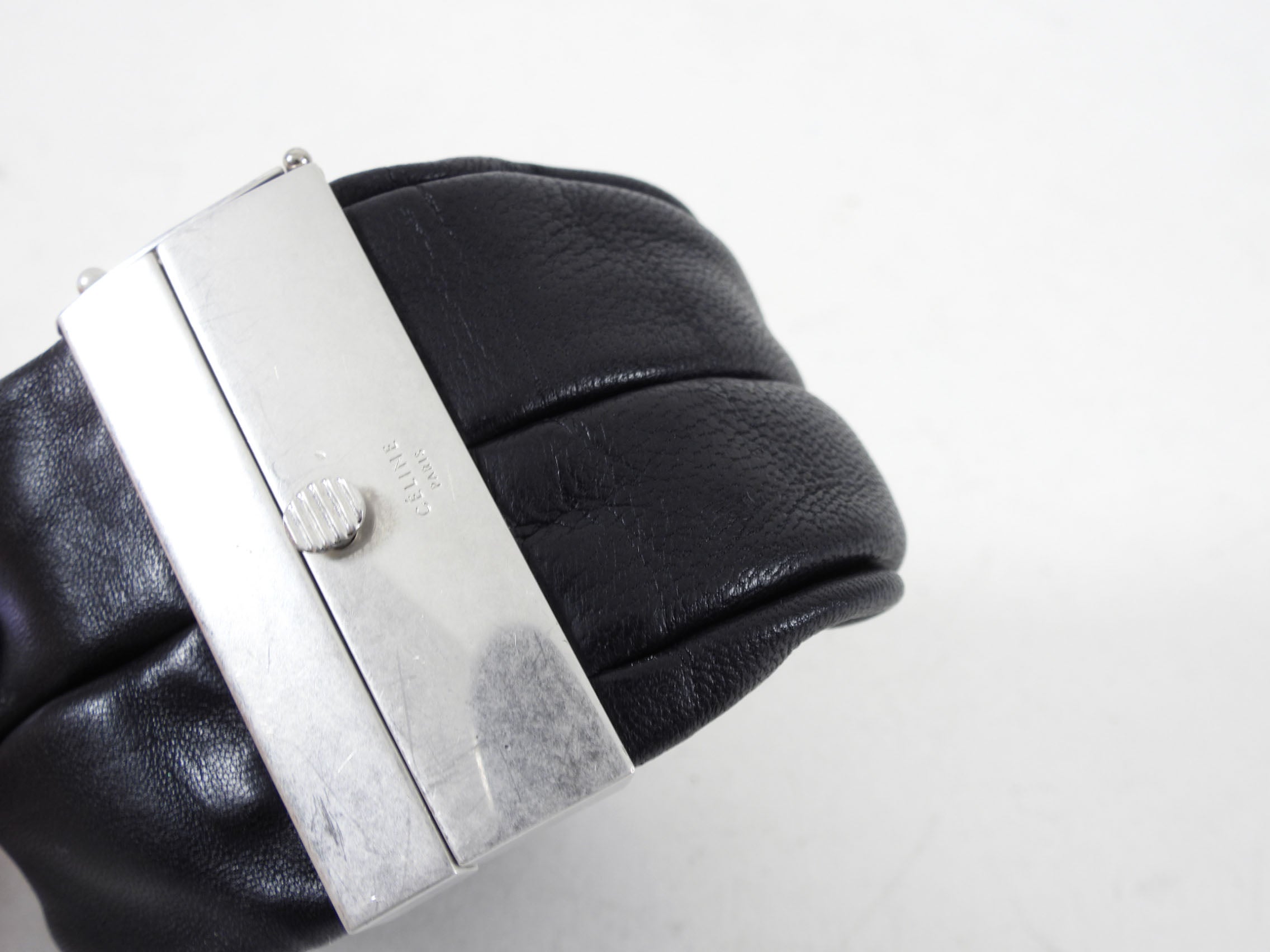 Celine Phoebe Philo Black Leather Knot Bracelet for Women - Stylish & Elegant Jewelry for Everyday Wear, Parties & Special Occasions