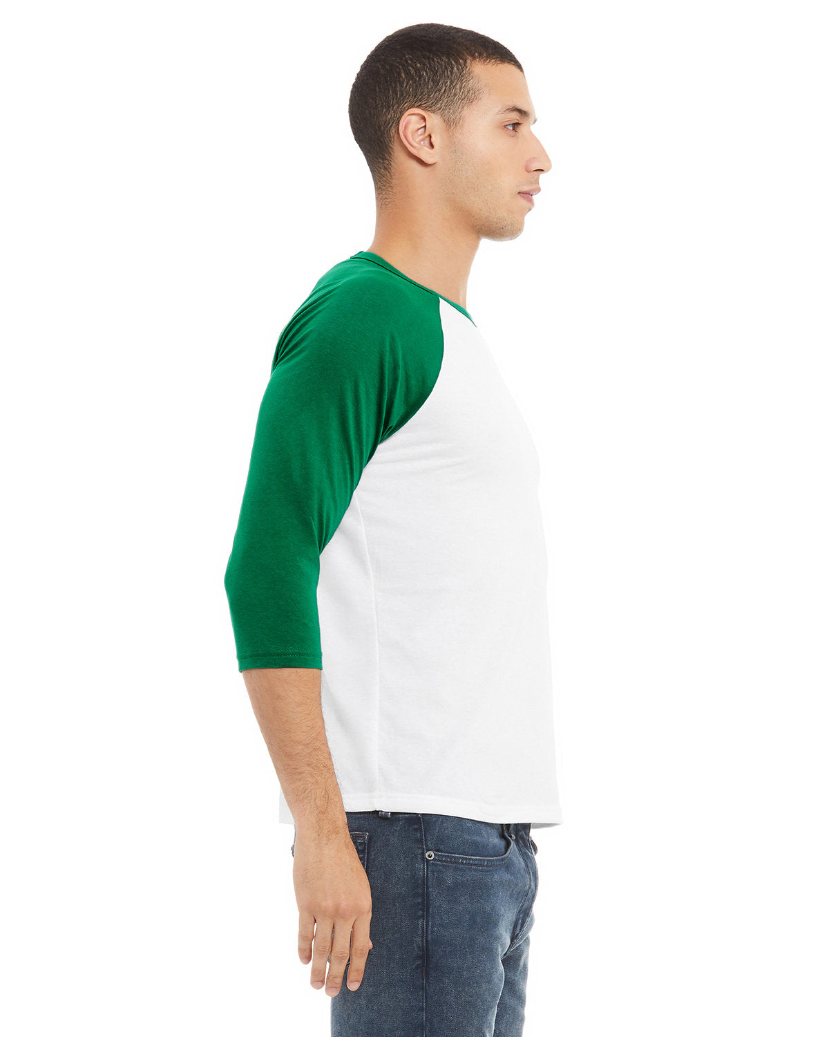 Bella + Canvas 3200 Unisex 3/4 Sleeve Baseball Tee - Soft Cotton Jersey Shirt for Men & Women - Perfect for Casual Wear, Sports & Team Uniforms