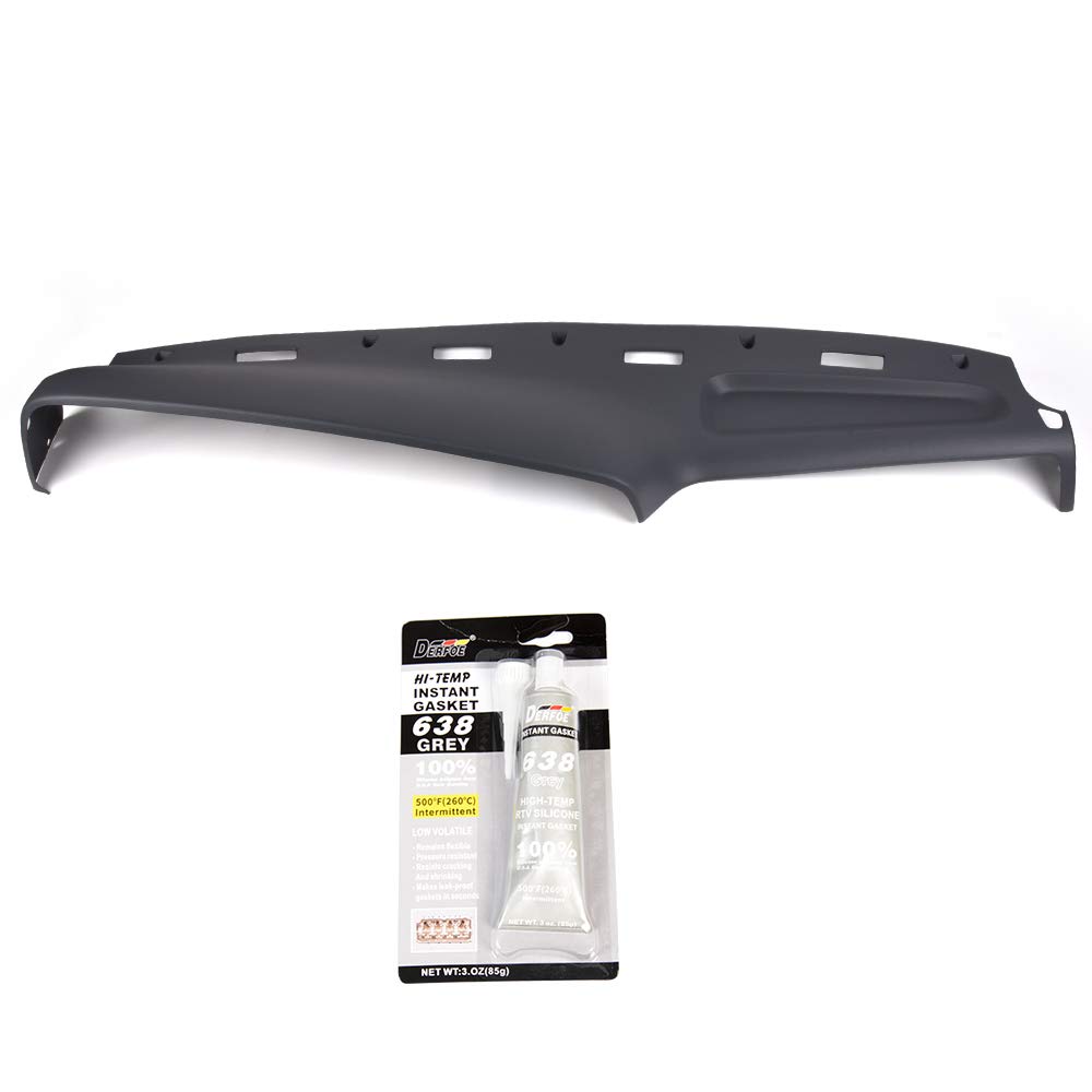 PIT66 Grey Dashboard Cover Compatible with 1994-1997 Dodge Ram 1500/2500/3500 Trucks - UV Protection & Anti-Slip Design for Interior Protection & Comfort