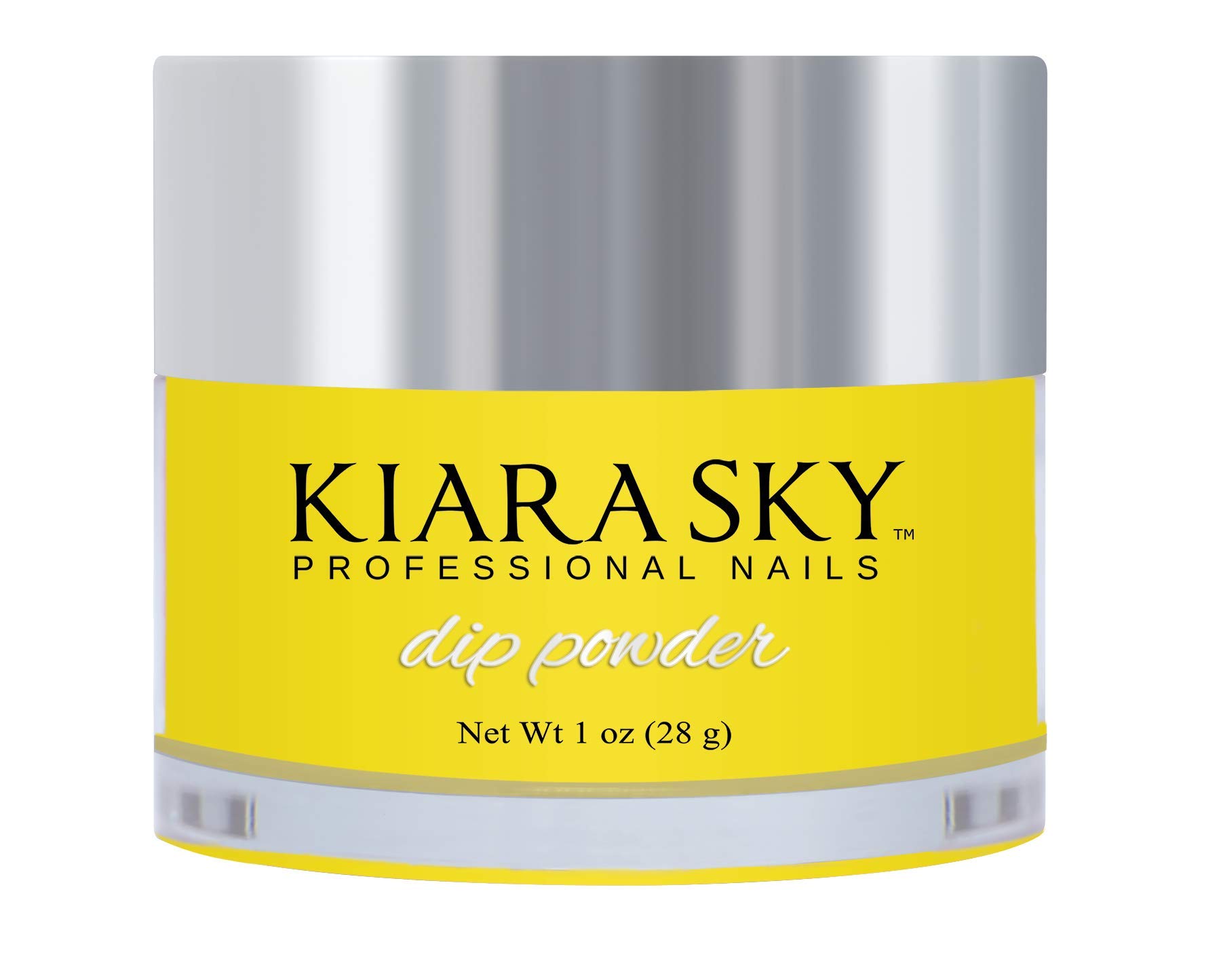 Kiara Sky Professional Nail Dipping Powder - 1 Oz Beaming Sun | Long-Lasting Dip Powder for Manicures & Nail Art | Glow Collection for Salon-Quality Results at Home | Perfect for Parties, Weddings & Special Occasions