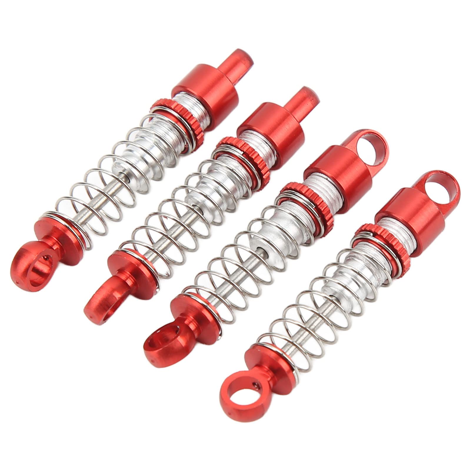 Upgraded Metal Shock Absorbers for Xiaomi Jimny XMYKC01CM 1/16 RC Car - Front & Rear Suspension Parts (Red) | Durable Off-Road Performance for Crawling & Racing