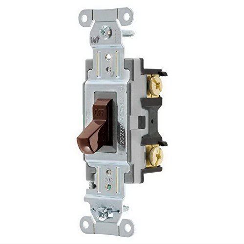 Hubbell CSB120-1 Kellems 1-Pole Maintained Wall Switch - Heavy Duty Electrical Switch for Home, Office & Commercial Use