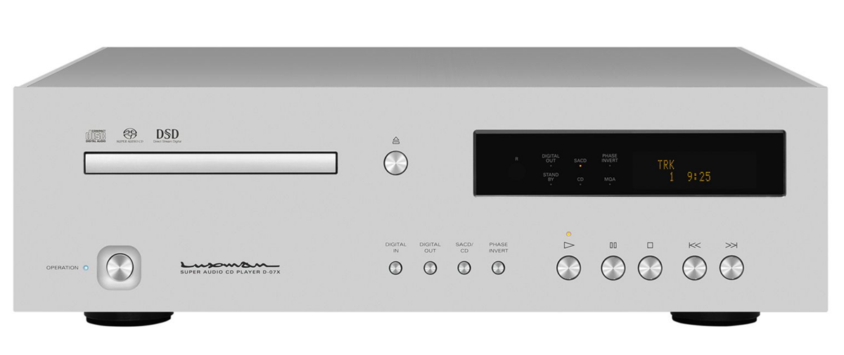 Luxman D-07X High-End CD/SACD Player with MQA Decoding | Audiophile Digital Transport & DAC | Perfect for Home Theater & Music Listening